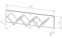 Схема Полка «Зиг-заг» Венге+Лайм тип 2