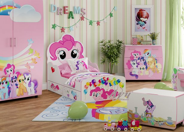 Фото в интерьере Кровать «Little Pony» Пинки Пай