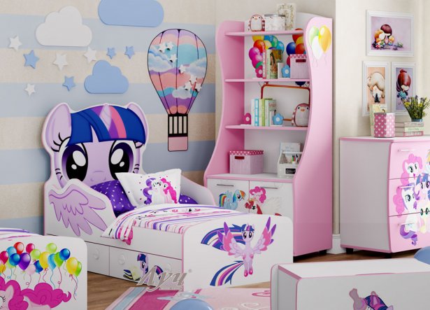 Фото в интерьере Кровать «Little Pony» Искорка