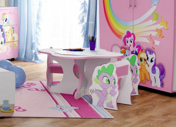 Фото в интерьере Столик «Little Pony»