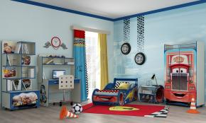 Фото Детская комната Молния Маквин цвет Синий-1
