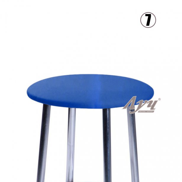 Фото сидіння для табурета кругле діаметр 340 мм блакитний