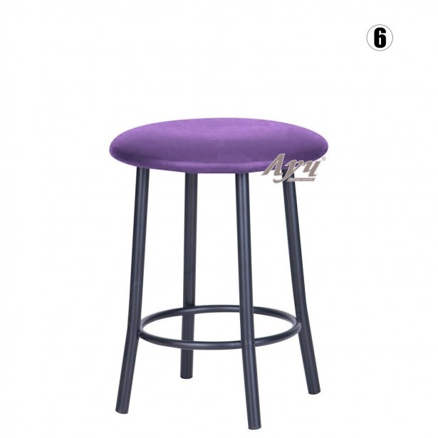 Фото Табурет «Талли» черный цвет сиденья фиолетовый
