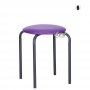 Фото Табурет Софі чорний колір сидіння фіолетовий