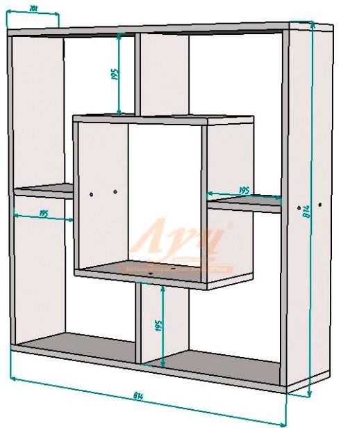 Схема Полка «Куб» Бук