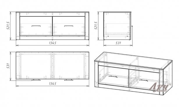 Схема Тумба закрытая «Амбер»