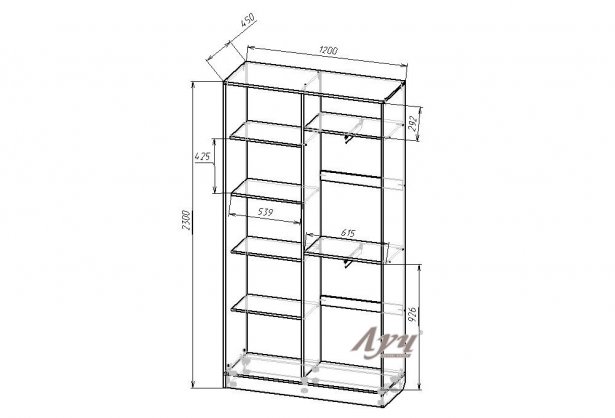 Схема Шафа-купе «Стандарт №01»
