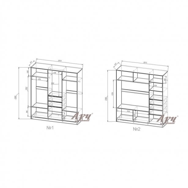 Схема Шафа-купе «Стандарт №05»